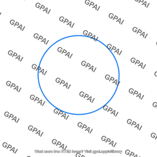 Blue circle outline