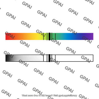 Zeeman effect spectral line