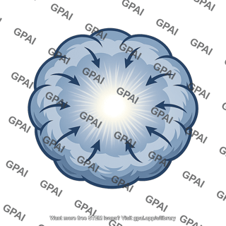 Cloud gravitationally collapsing