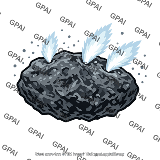 Comet nucleus sublimating