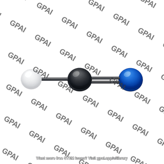 Hydrogen cyanide molecule