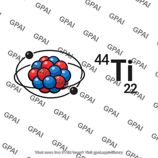 Radioactive isotope 44ti