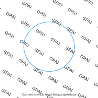 Blue circle outline