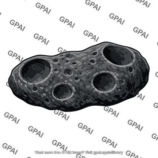 Cratered asteroid