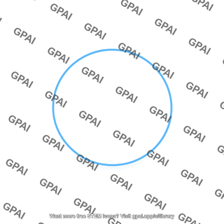 Blue circle outline