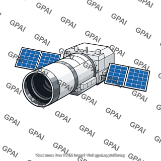 Space telescope satellite
