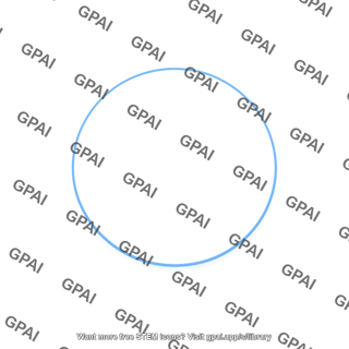 Blue circle outline