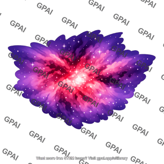Stylized nebula