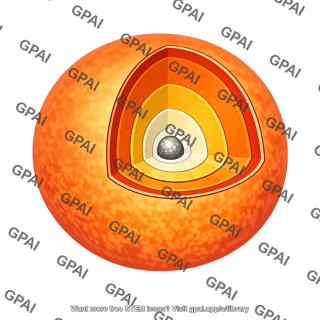 Asymptotic giant branch star cutaway