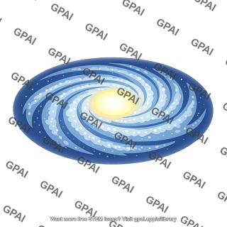 Milky way galaxy disk face on