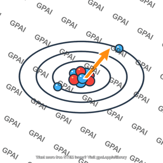 Upward electron transition