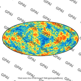 Cosmic microwave background map