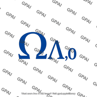 Cosmological constant density parameter symbol