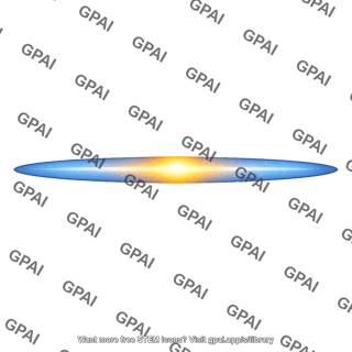 Disk galaxy edge on