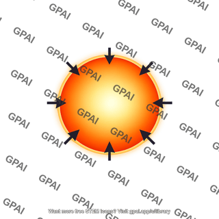 Contracting protostar