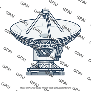 Radar dish telescope