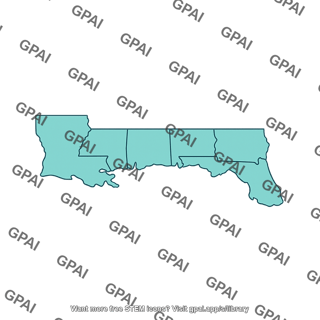 Gulf coast state region