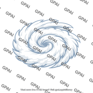 Cloud pattern satellite swirl