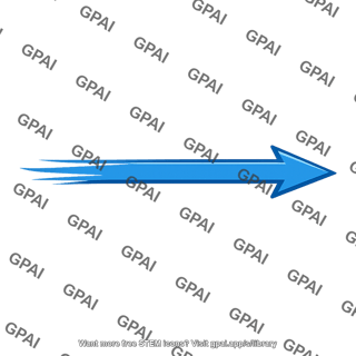 Westerly surface wind arrow