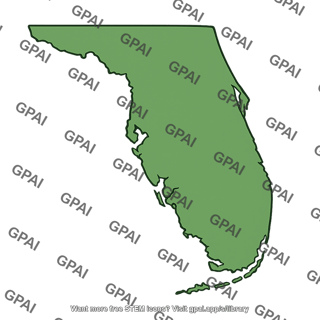 Florida map silhouette