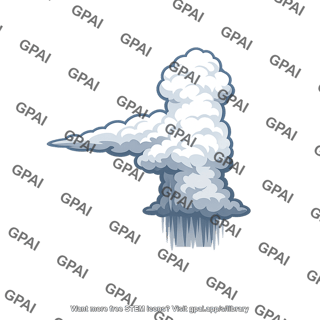 Thunderstorm cell trailing