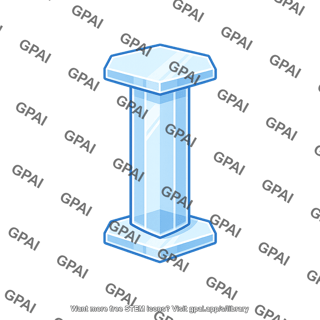 Ice crystal capped column