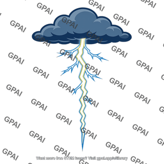 Cloud to ground lightning