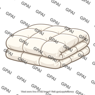 Down filled comforter