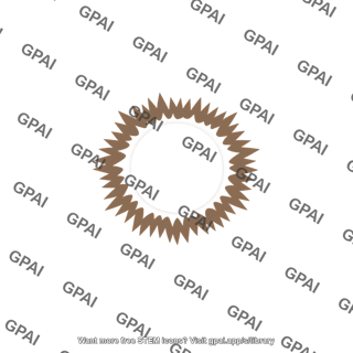 Jagged circular ring