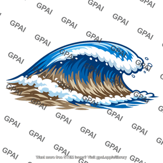 Surge of water