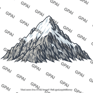 Snow capped mountain peak