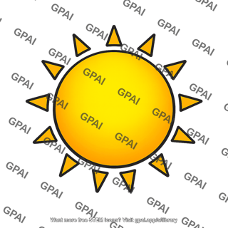 Stylized sun