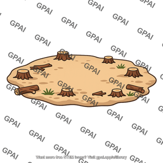 Deforested land
