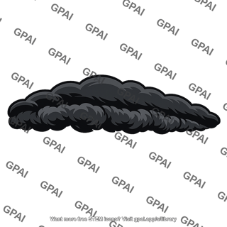 Rolling black cloud