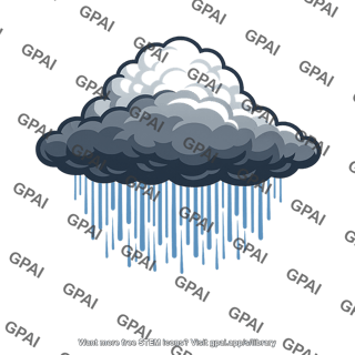 Monsoon cloud with rain
