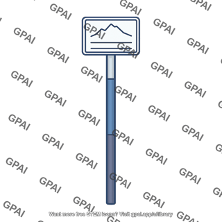 Glacier marker post