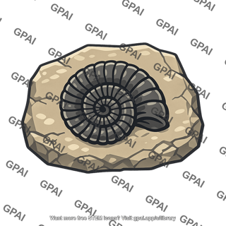 Ammonite fossil