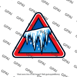 Ice storm warning icon