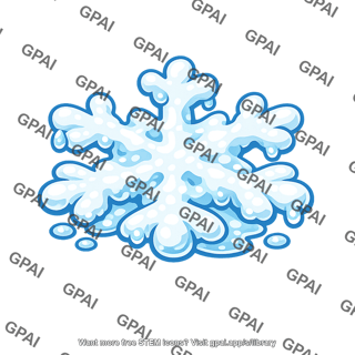Snowflake melted