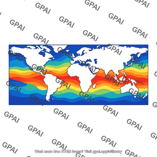 Sea surface temperature map