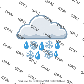 Mixed precipitation with cloud