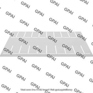 Slotted gray plate