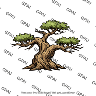 Drought resistant tree stunted