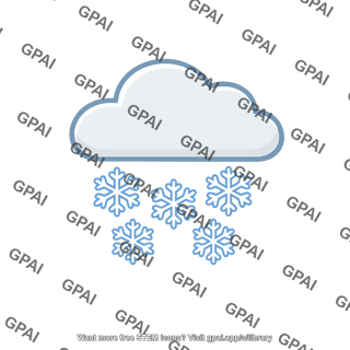 Snow cloud icon