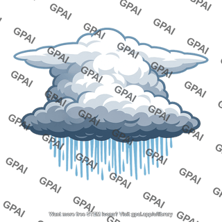 Cumulonimbus cloud with rain
