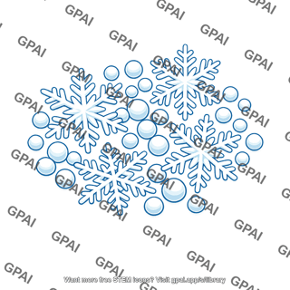Snowflakes and snow pellets