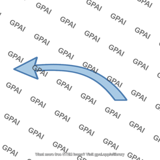 Wind arrow deflected left