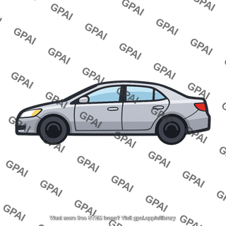 Silver sedan