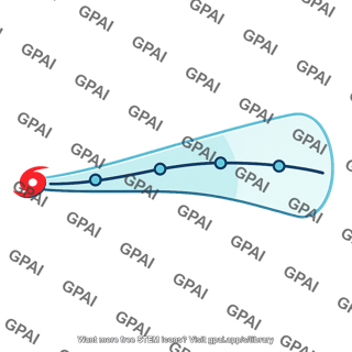 Hurricane track forecast cone