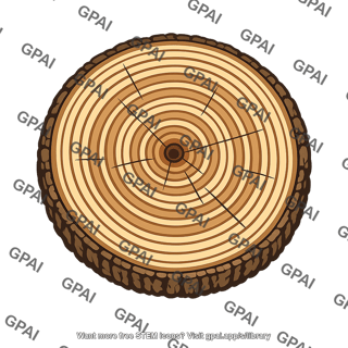 Tree ring sample